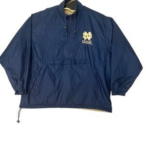 Notre Dame Irish Champion Vtg Reversible Sports Jacket XL Mens  Fleece/Polyester